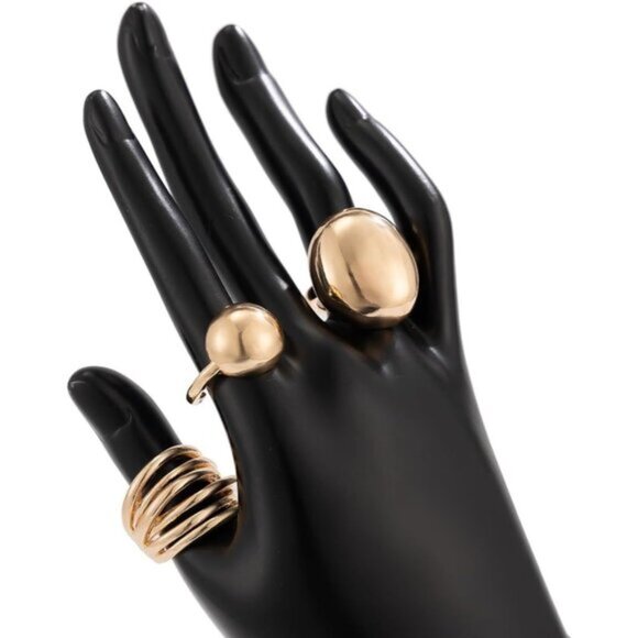 Women Gold Knuckle Rings Set Stackable Midi Finger Rings Pack Fashion Jewelry - Picture 6 of 7